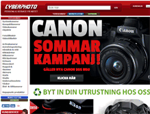 Tablet Screenshot of cyberphoto.se